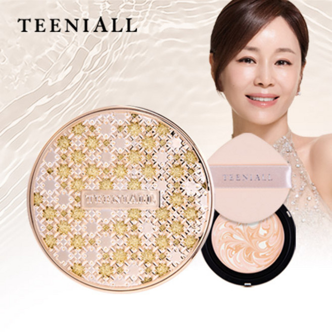 [최신상 견미리팩트] 티니올 크리스탈 크리미 팩트 본품 1개 + 리필 1개 세트, 21호