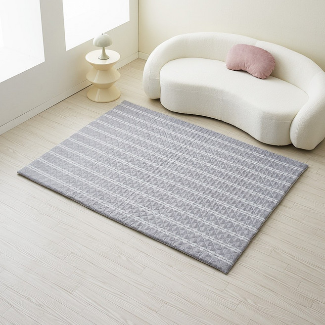 한일좋은자리 탄소섬유 토퍼 접이식 매트리스 사계절용, 그레이