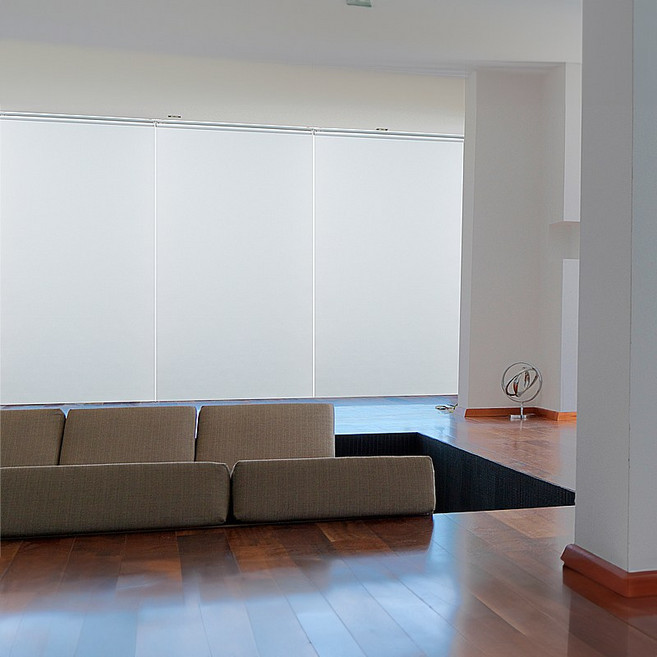 TC무지 롤스크린 블라인드 블루 기본형