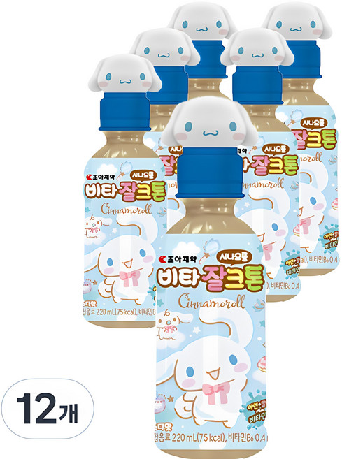 비타잘크톤 시나모롤 산리오 음료수, 220ml, 12개