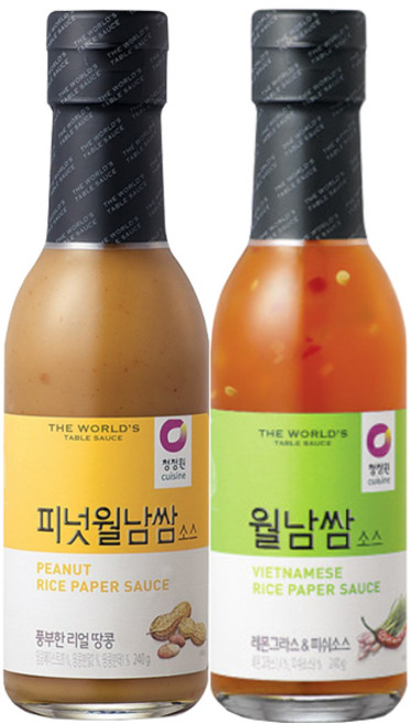 청정원 피넛월남쌈소스 240g 1개 + 월남쌈소스 240g 1개