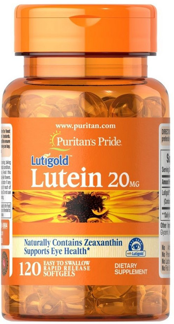 Puritan's Pride 普瑞登 游離型葉黃素 20mg 120粒軟膠囊, 1個, 120顆
