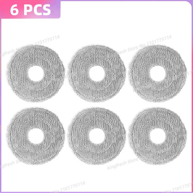 LED전구 로보락 S10 MaxV Slim 로보락 Roborock Saros 20 Roborock Qrevo CurvX Qrevo EdgeT Curv 2 Pro Edge 2Qrev, [18] 6 Mops