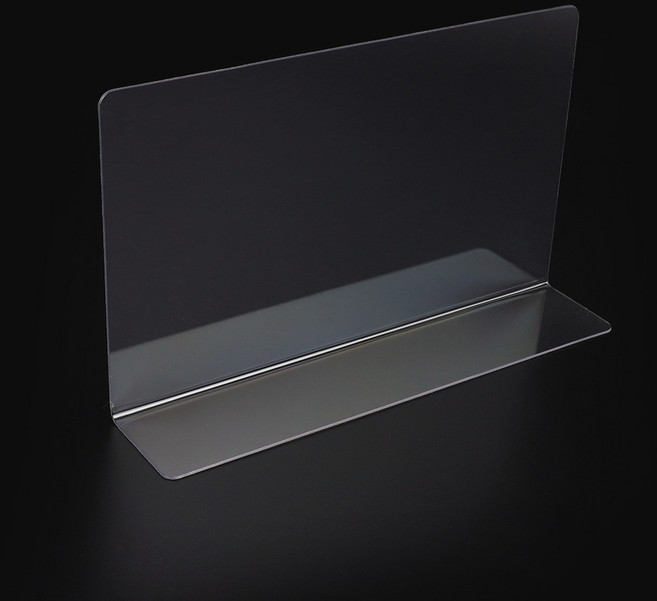 퍼니픽 제품진열대 제품분리 투명 칸막이 20x12cm 1P L자형 자석형