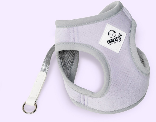 아띠지기 강아지 초경량 관절 보호 X형 에어리 하네스, 1개, 라벤더