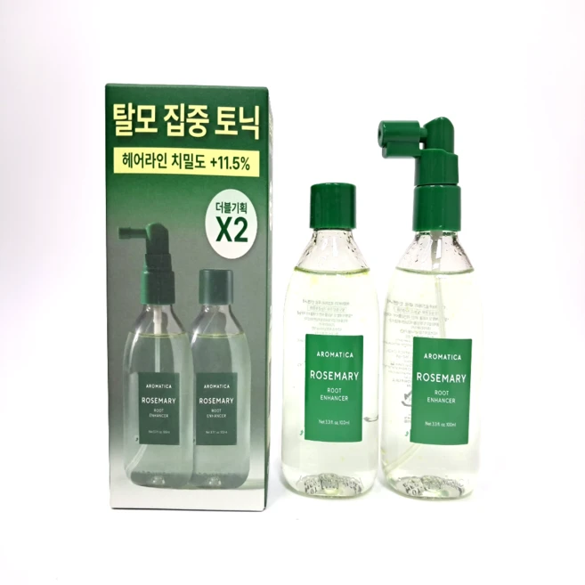아로마티카 로즈마리 루트 인핸서 두피 에센스, 100ml, 2개 - 쿠팡