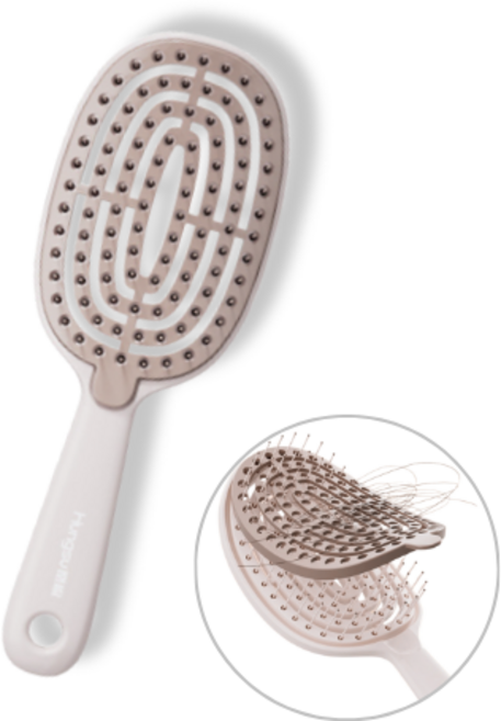 비엔비비르 헤어프리 브러쉬 뿌리볼륨 엉킴방지 VCA-01A, 1개, 로즈블러쉬