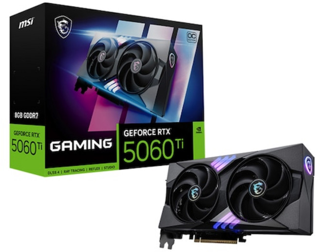 MSI 지포스 RTX 5060 Ti 게이밍 OC D7 8GB 트윈프로져