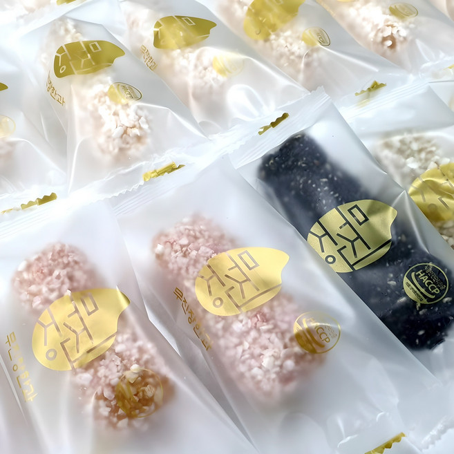 강릉무진장한과 선물세트 찹쌀 유과 개별포장 40개입, 500g, 1개