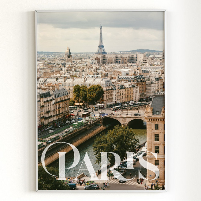 [아트밀] 쉼이 있는 여행사진 액자 90종 - 61 paris, 2 (중형) A3액자_클래식골드