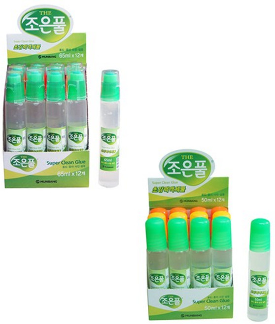 조은풀 65ml 12입 문방산업사 좋은풀 조은풀 물풀 어린이집 유치원 초등학교 만들기재료, 조은풀 65ml 12입 물풀, 1개