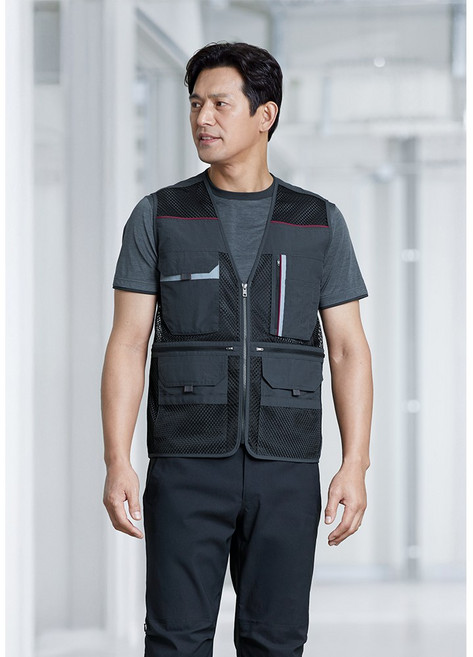 ZB-V2421 지벤 춘추 여름 망사 조끼 작업복