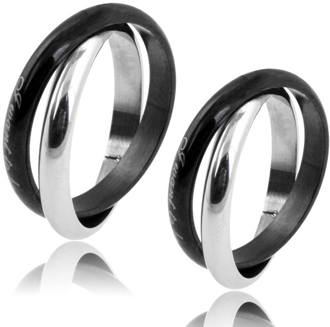 스타일썸 위드유 커플반지 써지컬스틸 레이어드 커플링 우정링