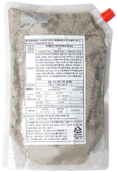아워홈 케어플러스 저당 참깨흑임자드레싱, 1개, 2kg