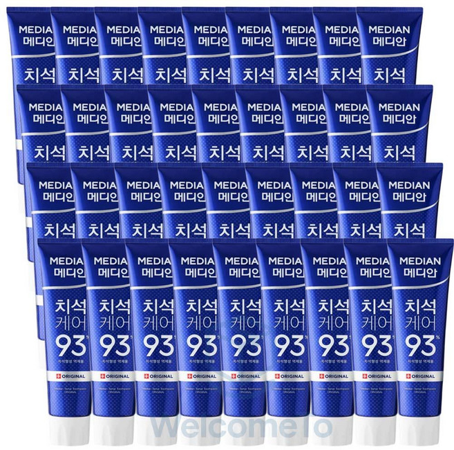 메디안 치석케어 오리지널 치약 120g3입x12세트 스윗민트 부드럽고 달콤한 온가족치석관리