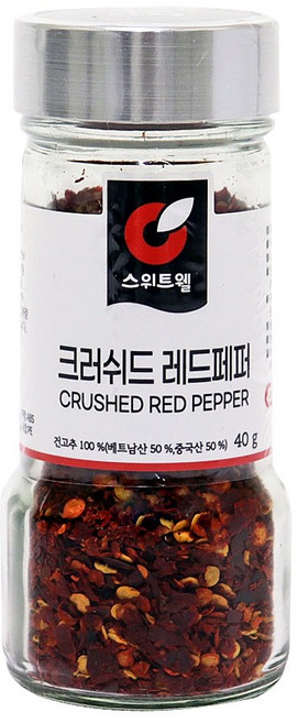 푸드올마켓_ 스위트웰 크러쉬드 레드페퍼 40g-소용량, 1개, 40g