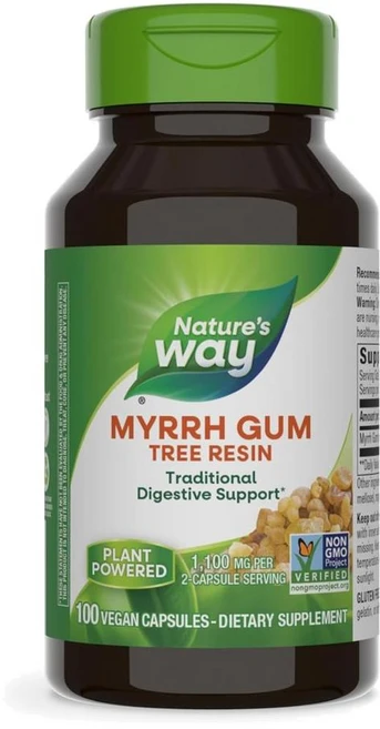 네이처스웨이 몰약 검 트리 레진 캡슐 Nature's Way Myrrh Gum Tree Resin, 1개, 100정 - 쿠팡