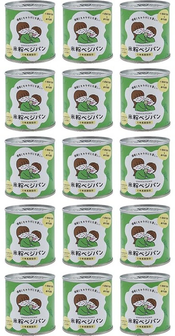 비상식량 쌀가루 베지빵 5년 보존 15캔 야채빵 보존식 장기보존 빵 통조림 방재 식품, 1개, 1g