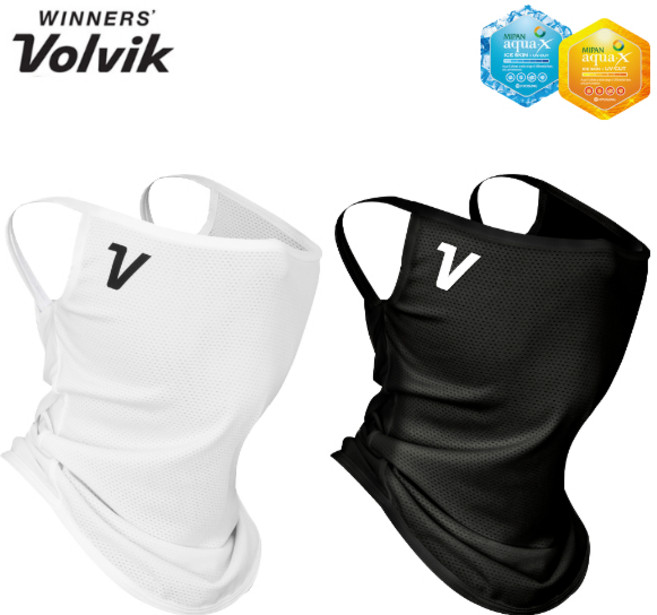 볼빅 아쿠아엑스 스포츠 냉감 마스크, 화이트, 1개