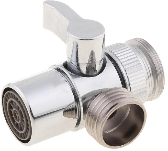 욕실 주방 황동 싱크 밸브 다이버터 수도꼭지 분배기 호스 어댑터 M22 X M24 M03 드롭 쉬핑, 01 하얀색