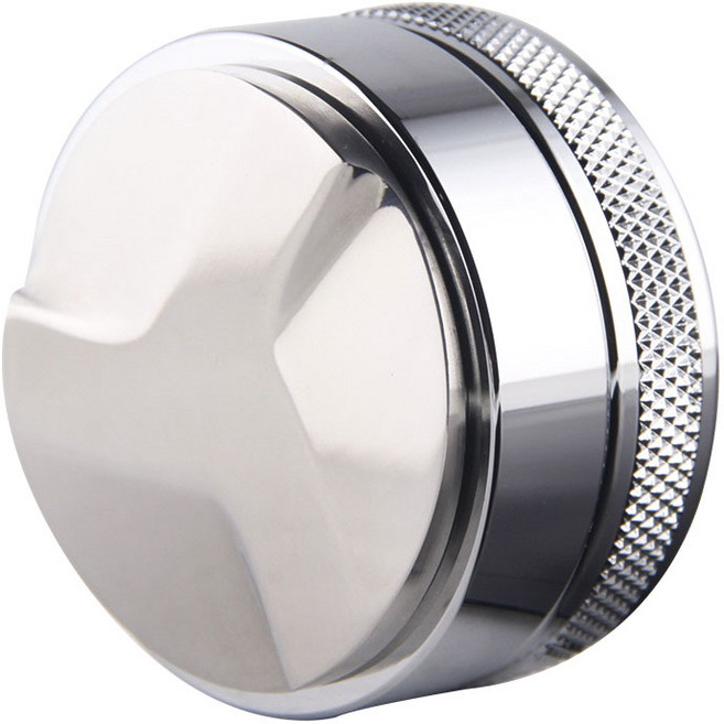 MOJAE 마카롱 커피 파우더 디스트리뷰터 프레스 툴 템퍼 58mm, 1개, Silver