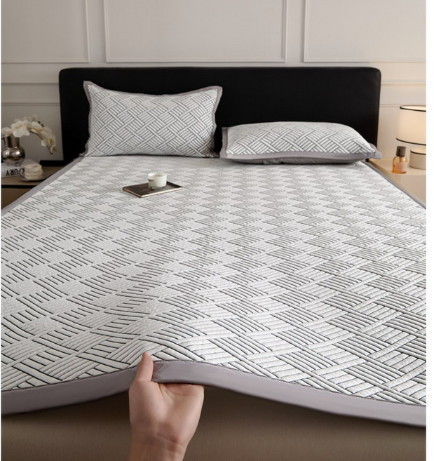 드림피그 여름용 아이스 냉감 고정밴딩 매트리스 패드, 화이트