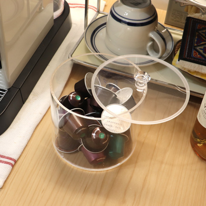 사인팜 투명 커피캡슐 보관함 원통형 120 140 160 적층형, 160(대), 1개