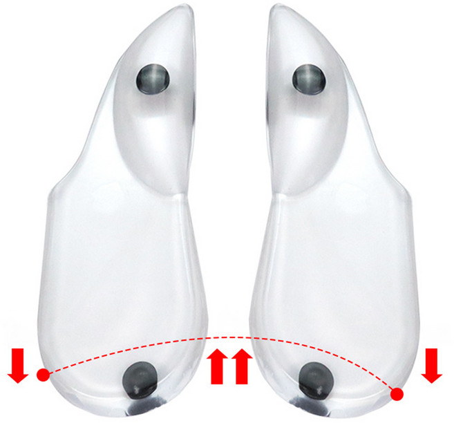 salimm 실리콘 X다리 오다리 교정 아치 깔창 패드 2p