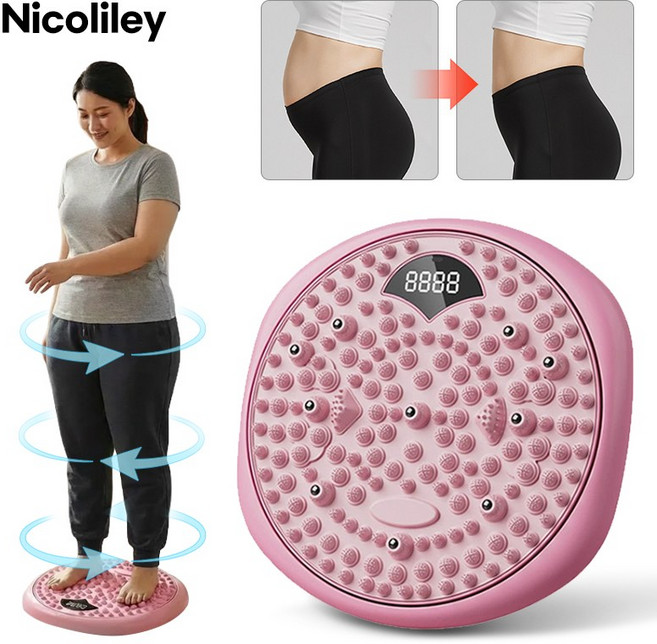 2in1 지압매트 당지압 요법 붓기, 핑크색, 1개