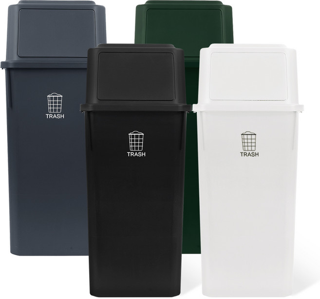 모노 클린 분리수거함 60L, 1개, 화이트