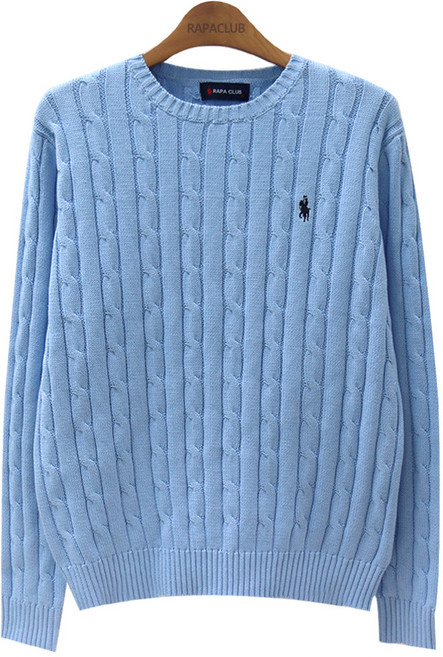 라파클럽 남녀공용 케이블 꽈배기 면 100% 긴팔 니트 스웨터