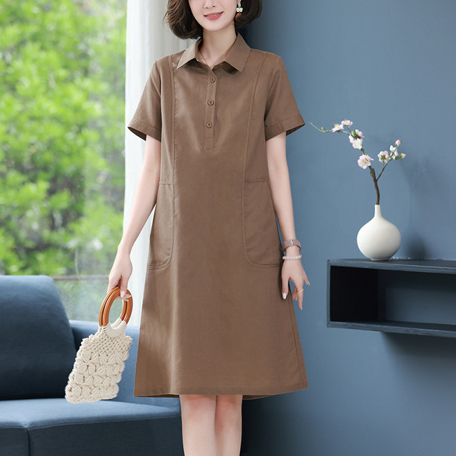 NEW 여름원피스/여성원피스/린넨원피스/원피스/ 카라원피스/빅사이즈원피스/미니원피스/편한원피스/캐주얼원피스/린넨/캐주얼/냉감/고품질