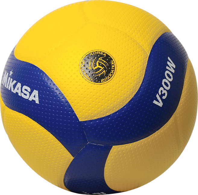 미카사 배구공 V300W 5호 중등부 학교스포츠클럽 공인구, 노랑, 1개