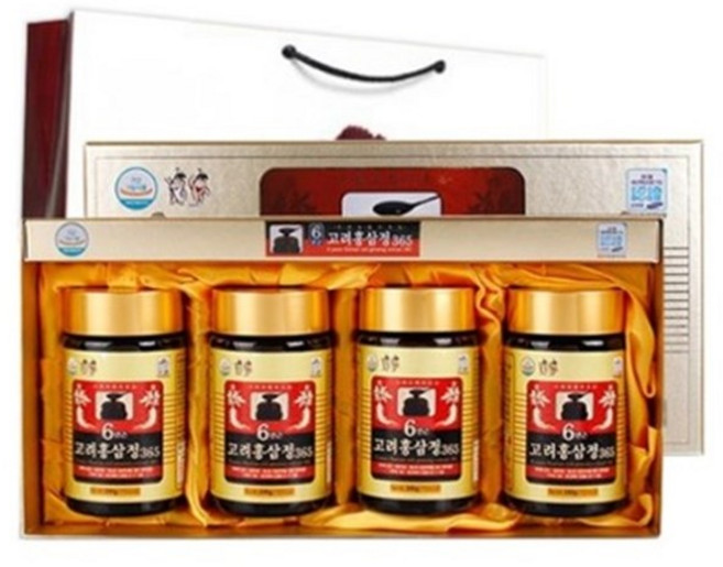 6년근고려홍삼정365 240g x 4병 (960g) 면력 피로개선 기억력개선 혈행, 960g, 1개