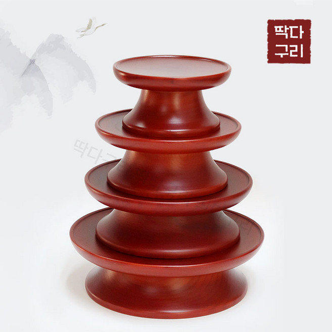 딱다구리 물푸레나무 원목제기 접시, 1호2호3호4호, 1개