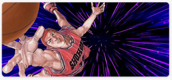 슬램덩크 대형 마우스장패드 2XL 900x400x4mm, 2XL슬램덩크_15리바운드, 1개