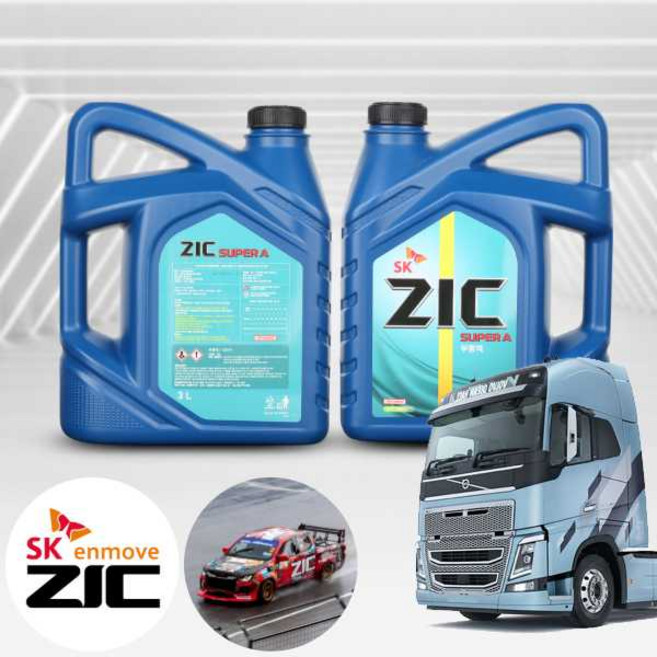 볼보트럭 FH ZIC 지크 SUPER A 부동액 3L 1병 냉각수 자동차 엔진부동액 녹방지 고성능 EG 쿨런트