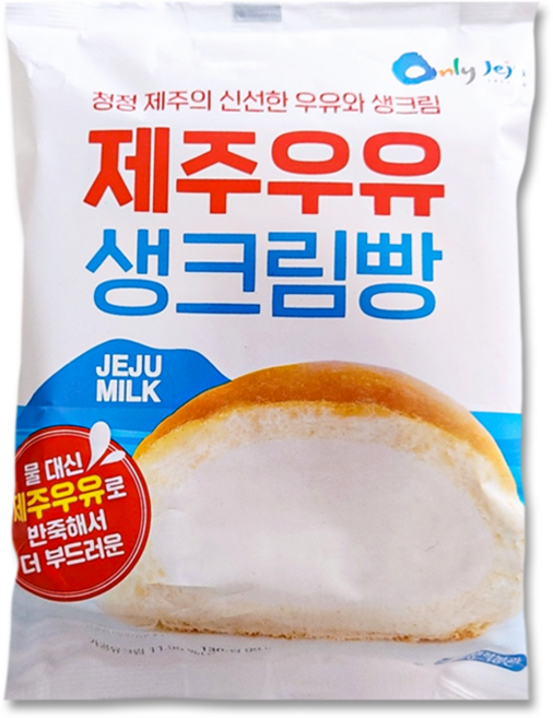 CJ푸드빌 제주우유 생크림빵, 130g, 6개