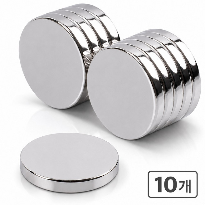 6위 - 로로포우 네오디움 자석 초강력 붙이는 원형 30mm x 2mm, 10개