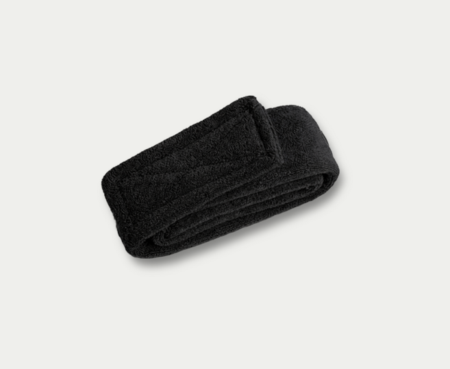 [앤첼라코] 중화띠 두툼 만능 벨크로 머리밴드 미용실, 10개, 블랙