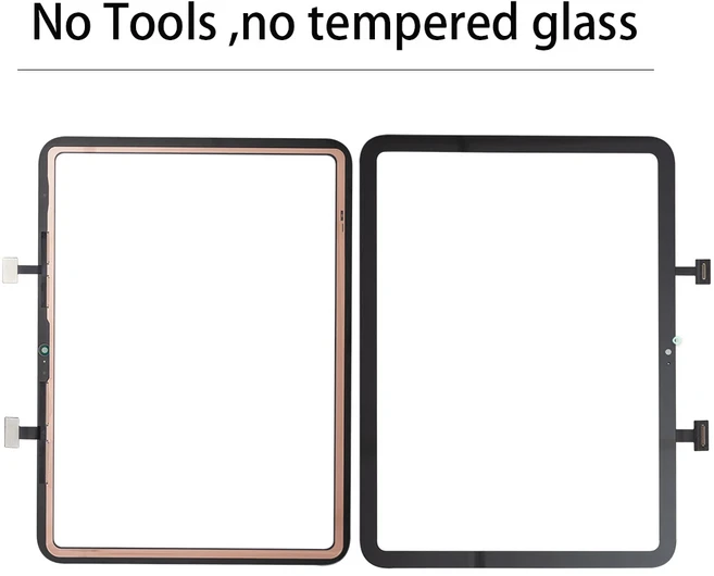 iPad 10 터치 스크린 교체 디지타이저 유리 키트 10.9 인치 A2696 A2757 도구 + 강화 포함, 02 no kits