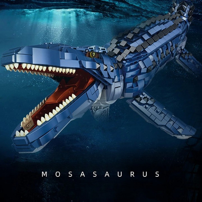 대형 공룡 쥬라기 월드 호환 블럭 PANLOS (당일배송), 모사사우르스, 1개