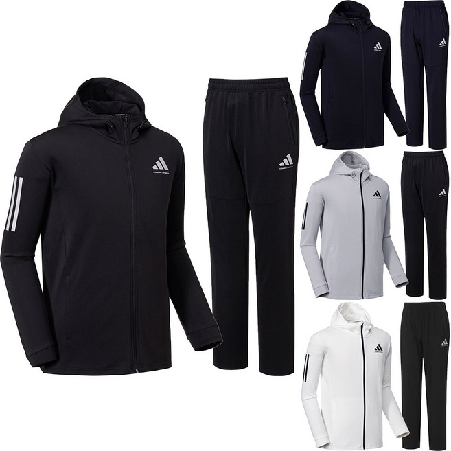 아디다스 컴뱃스포츠 마샬아츠 후드집업 니트 트레이닝 세트 TR140II HS-2