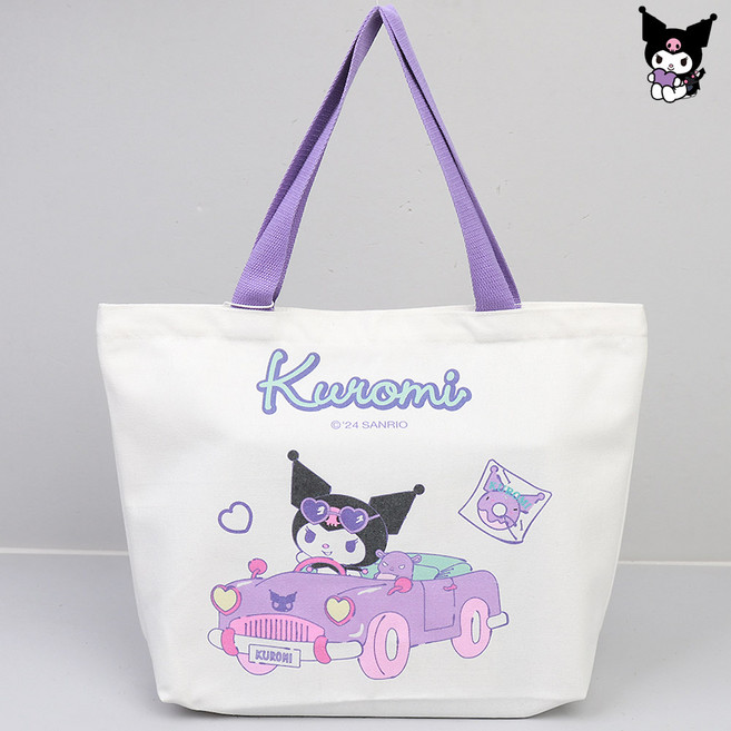 산리오 에코백 5종 귀여운캐릭터 보조가방 학원가방 패션가방 정품 데일리백