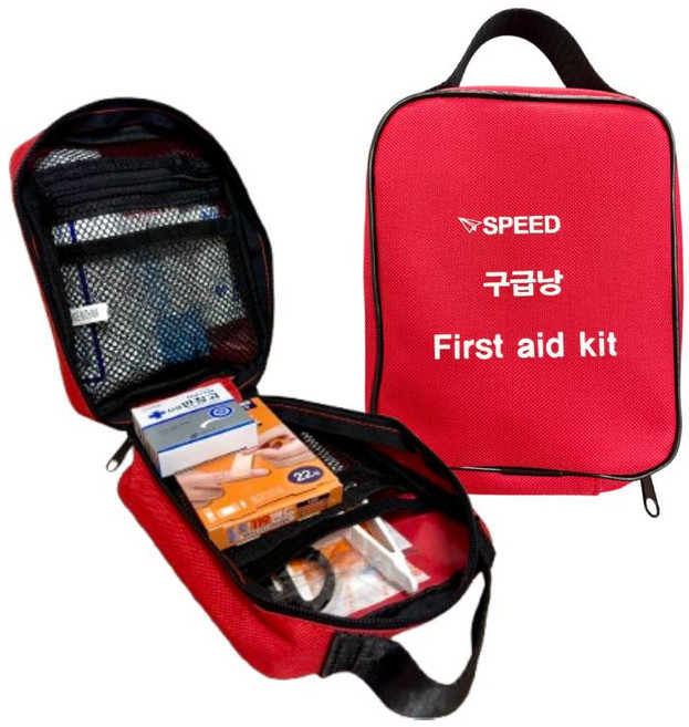 사계절닷컴 휴대용 미니 구급낭 응급처치 키트 10종 세트, 1세트