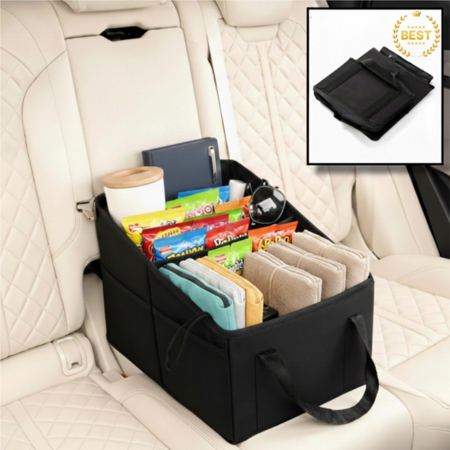 모와다온 칸막이 차량 수납정리함, 블랙