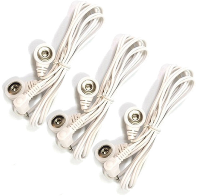 칠성 백의천사 저주파 마사지기 단추식 연결줄 케이블, 3개