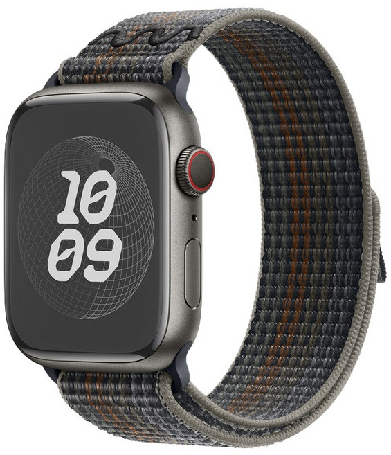 精緻尼龍錶帶 適用 Apple Watch Ultra 2 / 9 / 8 / 7 / SE / 6 / 5 / 4, 午夜色,44/45/46/49MM, 1個