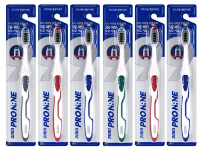 2080 프로나인 칫솔, 1개입, 6개