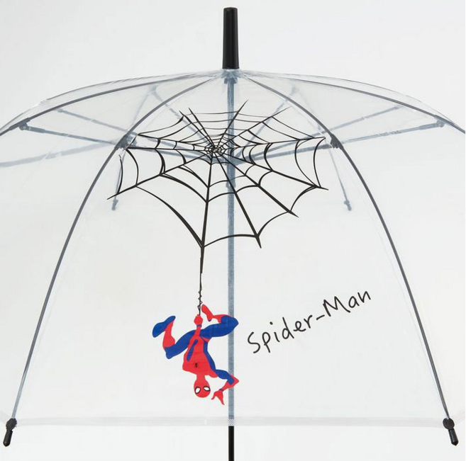 스파이더맨 비닐 우산 60cm 투명 수동 어린이 장우산
